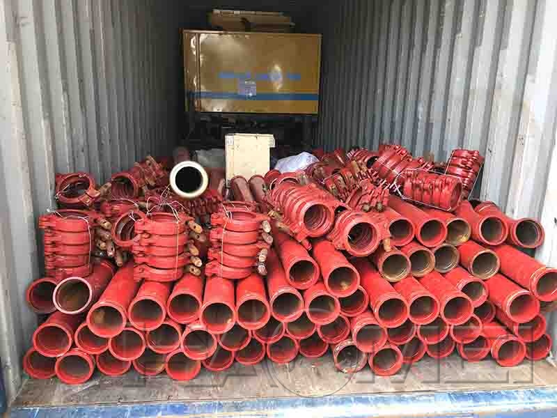 concrete mixer machine with pump