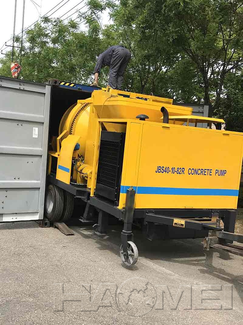 concrete mixing pump