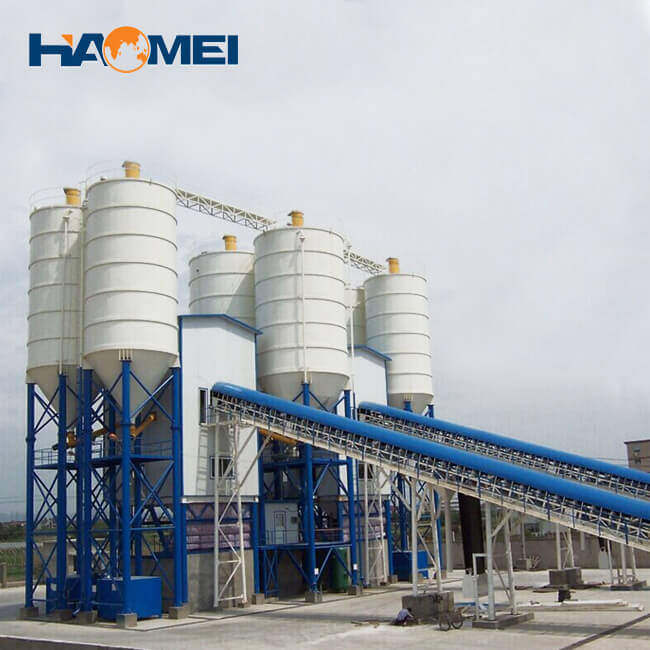 HZS90 Stationary Concrete Batching Plant For Sale